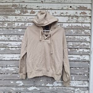 Lily & Lottie Leif criss cross hoodie sweatshirt size small